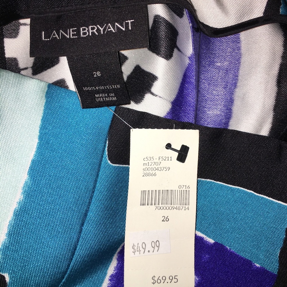 Lane Bryant size 26 multi patterned skirt